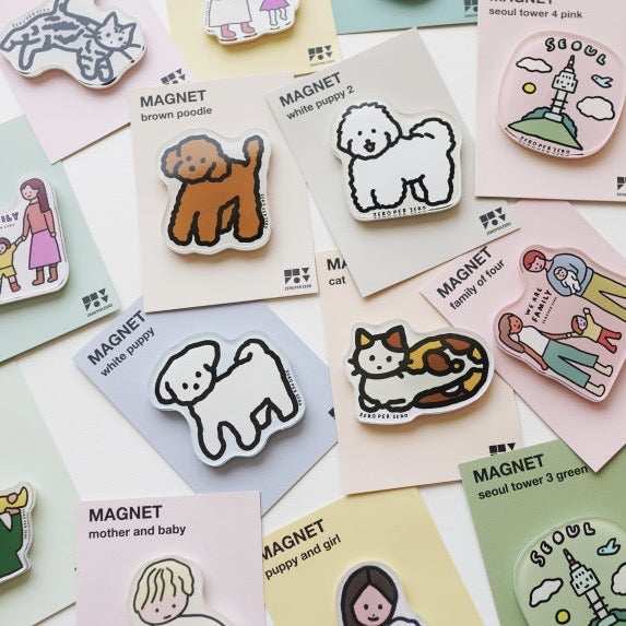 Korea Acrylic Pet Refrigerator Sticker